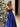 Two Pieces Strapless Bodice Ball Gown Long Prom Dress - Royal Blue