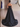 Removable Handmade Flower Strapless A-Line Prom Dress - Black