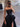 Removable Handmade Flower Strapless A-Line Prom Dress - Black