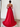 Removable Handmade Flower Strapless A-Line Prom Dress - Red