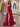 Removable Handmade Flower Strapless A-Line Prom Dress - Red