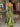 Luxury Two-Piece Sequin Top Satin Skirt Long Prom Dress - Green