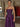 Luxury Two-Piece Sequin Top Satin Skirt Long Prom Dress - Purple
