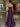 Luxury Two-Piece Sequin Top Satin Skirt Long Prom Dress - Purple