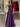 Crystal Two Pieces A-Line Strapless Long Prom Dress - Purple