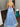 Boned Layered Satin Ball Gown Prom Dress - Baby Blue