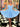 Sparkly Hot Fix Boned Mini Ball Gown Prom Dress - Baby Blue