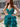 Pleated High Low Tiered Ball Gown Prom Dress - Emerald Green