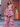 Pleated High Low Tiered Ball Gown Prom Dress - Desert Rose