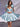 Bow Bodice Satin Mini Ball Gown Prom Dress - Baby Blue