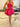 Puffy Satin Boned Mini Ball Gown Prom Dress - Hot Pink