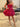 Puffy Satin Boned Mini Ball Gown Prom Dress - Hot Pink