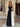 Floor Length Pleated Sweetheart Prom Dress - Black