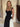 Floor Length Pleated Sweetheart Prom Dress - Black