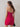 Lace Hand Made Floral Sheath Mini Prom Dress - Red
