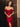 Off Shoulder Tea Length Sheath Boned Prom Dress - Red