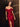 Off Shoulder Tea Length Sheath Boned Prom Dress - Red