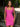 Boned Bodice Hot Fix Mini Prom Dress With Bows - Hot Pink