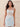 Lace Embroidery Sheer Bodice Sheath Mini Prom Dress - Baby Blue