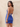 Boned Lace Embroidery Illusion Bodice Mini Prom Dress - Royal Blue