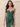 Crystal Hand Beading Satin Boned Backless Mini Prom Dress - Emerald Green