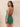 Crystal Hand Beading Satin Boned Backless Mini Prom Dress - Emerald Green