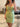 Cut Front Satin Mini Sheath Prom Dress - Olive Green