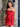 Pleated Big Bow Strapless Mini Prom Dress - Red