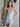 Luxury Crystal Waist Drop Mini Prom Dress - Baby Blue