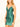 Boned Satin Sheath Mini Prom Dress - Olive Green