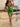 V-Neck Sparkly Satin Backless Sheath Mini Prom Dress - Sage Green