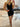 V-Neck Lace Embroidery Backless Mini Prom Dress - Black