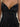 V Neck Sparkly Crystal Sheath Satin Mini Prom Dress - Black