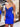 V Neck Sparkly Crystal Sheath Satin Mini Prom Dress - Royal Blue