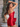 Big Bow Crystal Beaded Boned Mini Prom Dress - Red