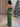 Detachable Strap Crystal Ruched Sheath Long Prom Dress - Sage Green