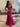Crystal Boned Off Shoulder Mermaid Prom Dress - Fuchsia