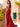 Hot Fix Bodice Strapless Mermaid Evening Dress With Slit - Red