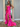 Boned Bodice Strapless Mermaid Prom Dress With Ruffle - Hot Pink