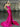 Sparkly Sweetheart Slit Mermaid Long Prom Dress With Drop - Hot Pink