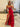 Luxury Crystal Ruffle Mermaid Prom Dress - Red