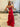 Luxury Crystal Ruffle Mermaid Prom Dress - Red