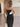 One Shoulder Sheath Long Prom Dress With Drop - Black