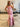 Big Bow Flower Embroidery Mermaid Prom Dress With Split - Pink Floral