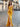 Bodice Split Sparkly Lace Mermaid Long Prom Dress - Mustard Yellow