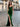 Bodice Split Sparkly Lace Mermaid Long Prom Dress - Emerald Green