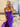 Crystal Boned Mermaid Prom Dress With Waist Drop - Purple