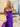 Crystal Boned Mermaid Prom Dress With Waist Drop - Purple