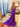 Crystal Boned Mermaid Prom Dress With Waist Drop - Purple