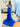 Deep V-Neck Crystal Hot Fix Mermaid Prom Dress - Royal Blue